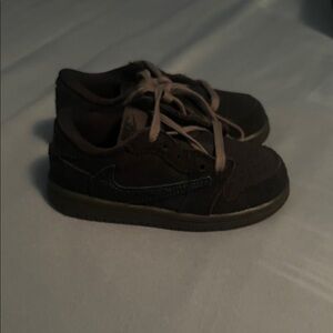 Travis Scott Kids Black and Brown Sneakers